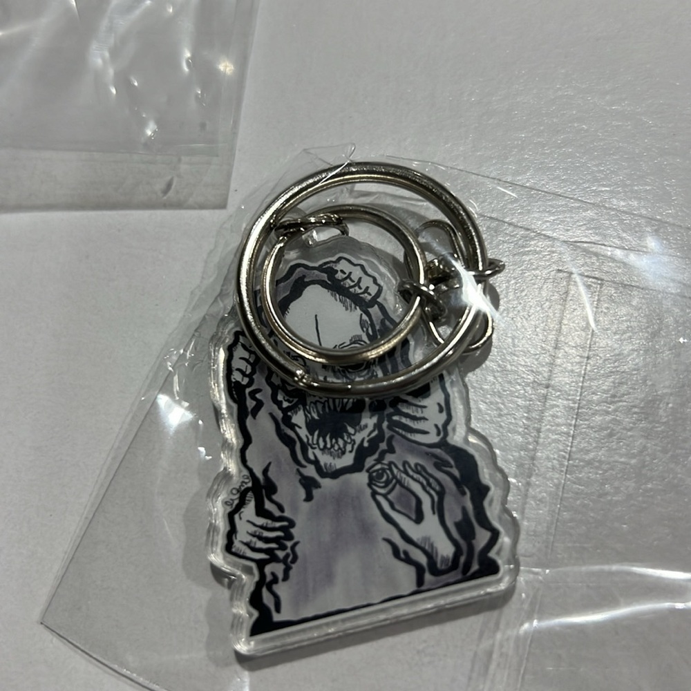 Skeleton face double sided keychain - Picture 3 of 4